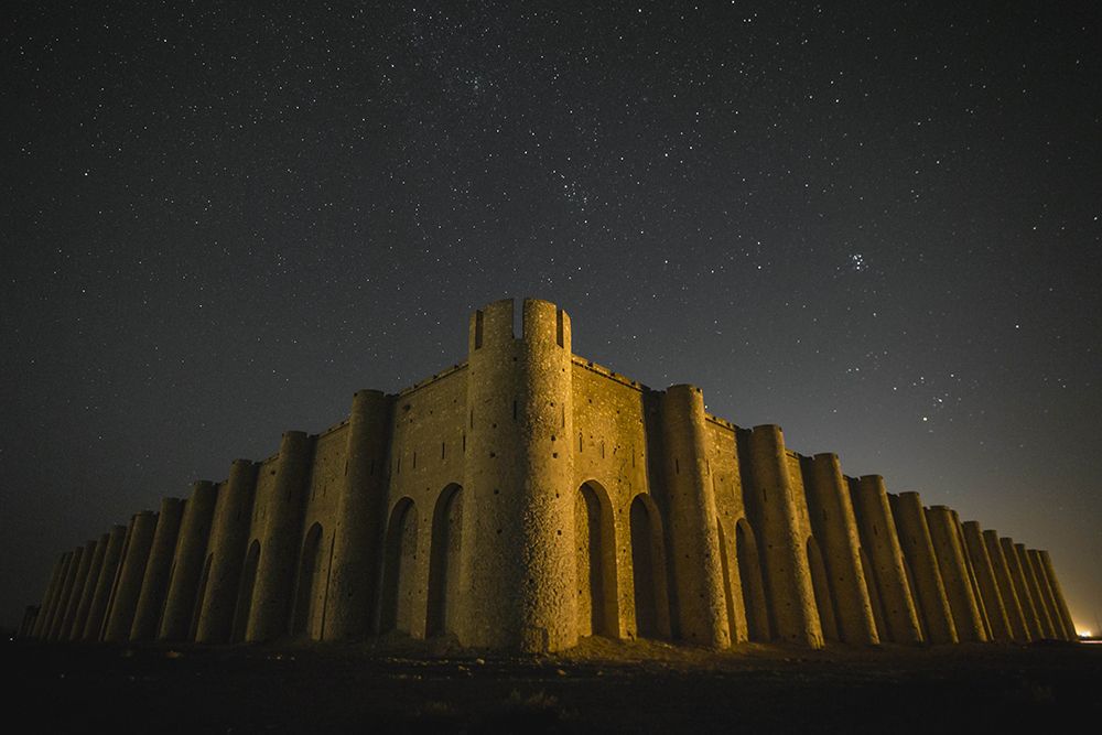 Al - Ukhaydir at night