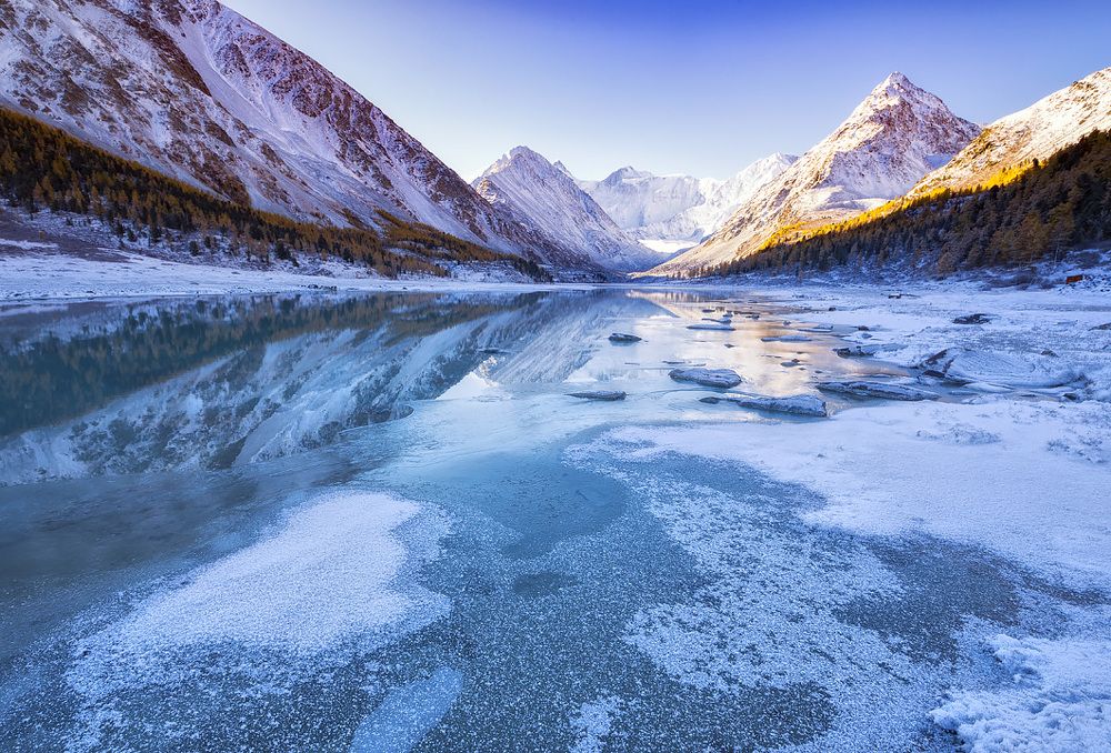 Заморозки на Аккемском озере