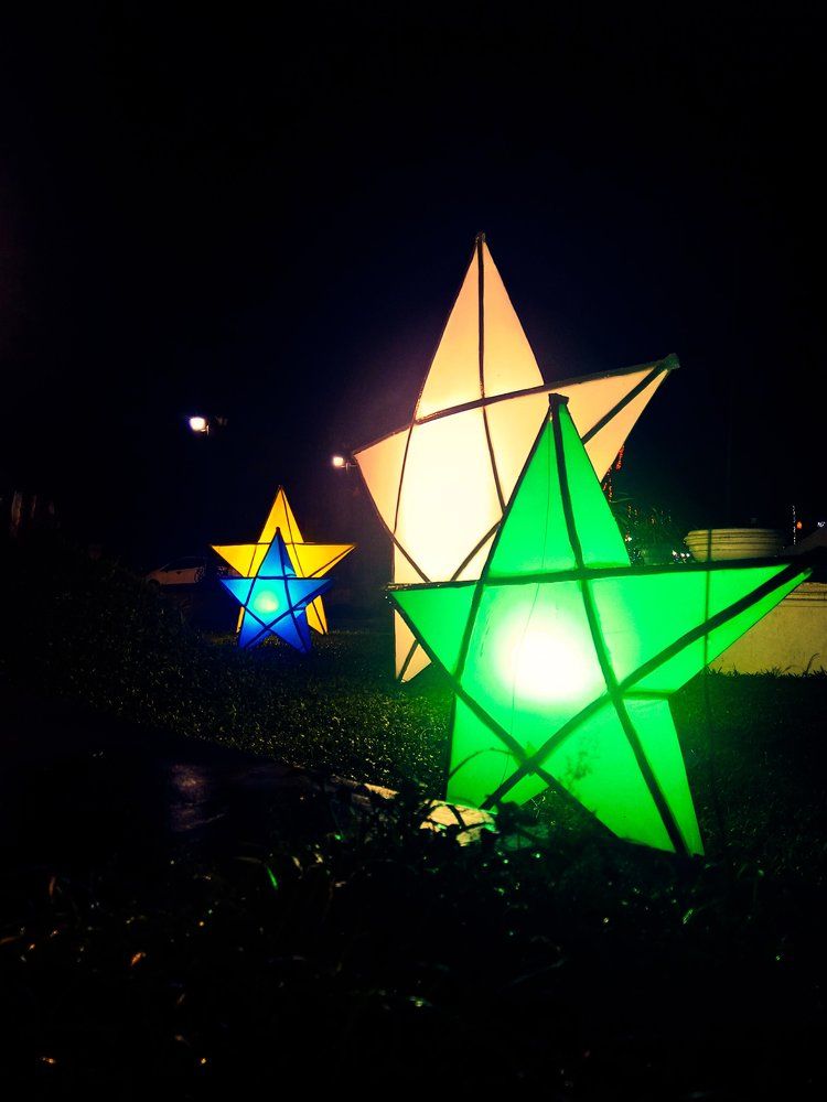 Stars in the streets for christmas decor