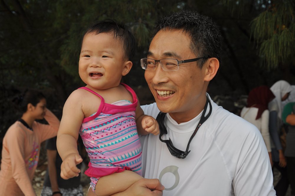 Happy Father and Son