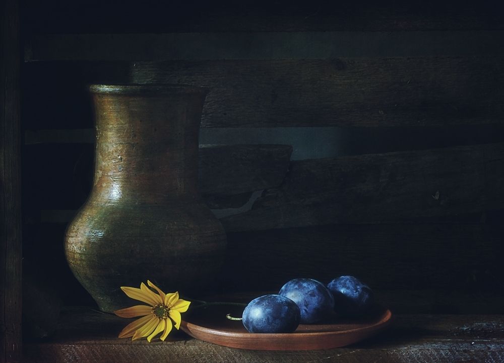 три сливы...