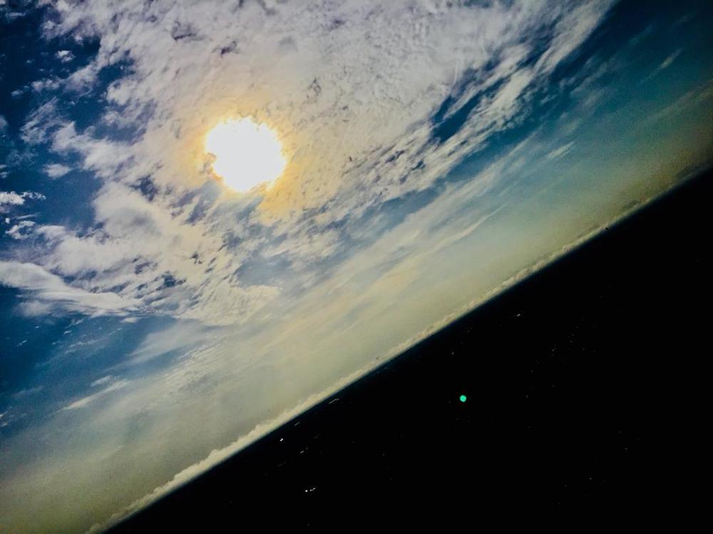 Sun in the night sky