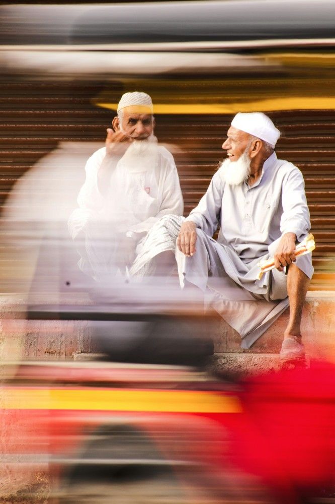 street chatting