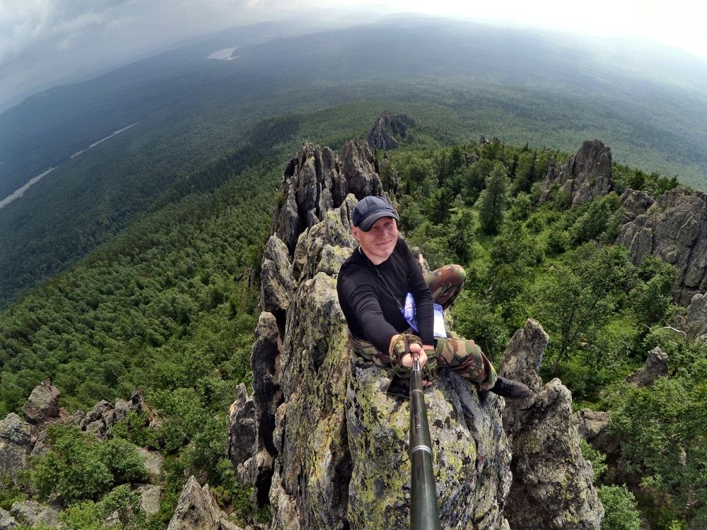 Селфи на Двуглавой сопке