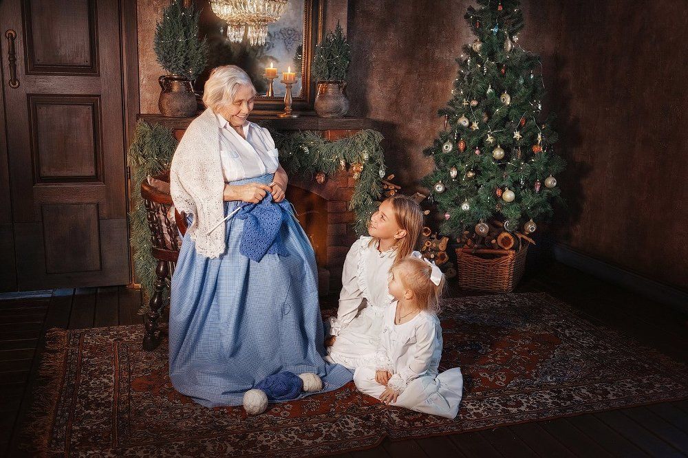 Бабушка и внучки