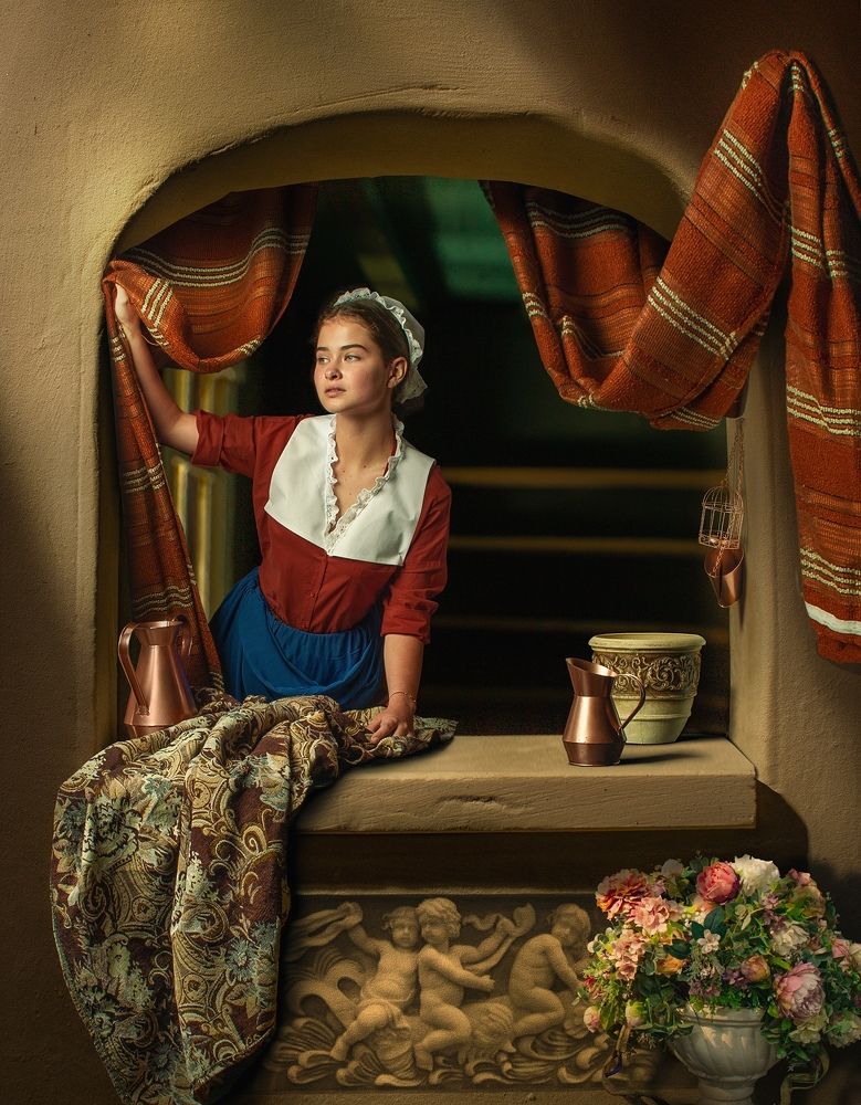 The young girl at the window