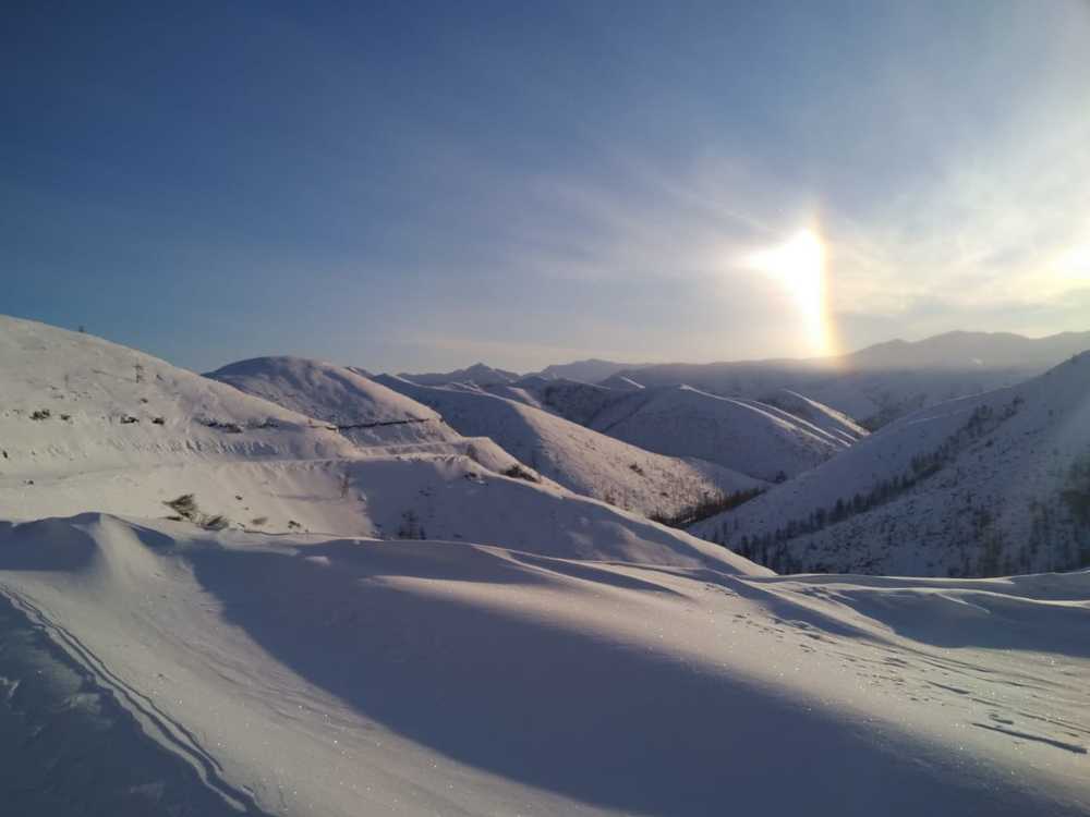 Солнце в горах