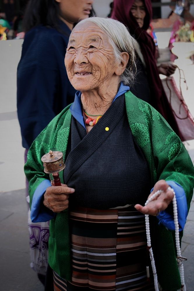 Old women of Bhutan