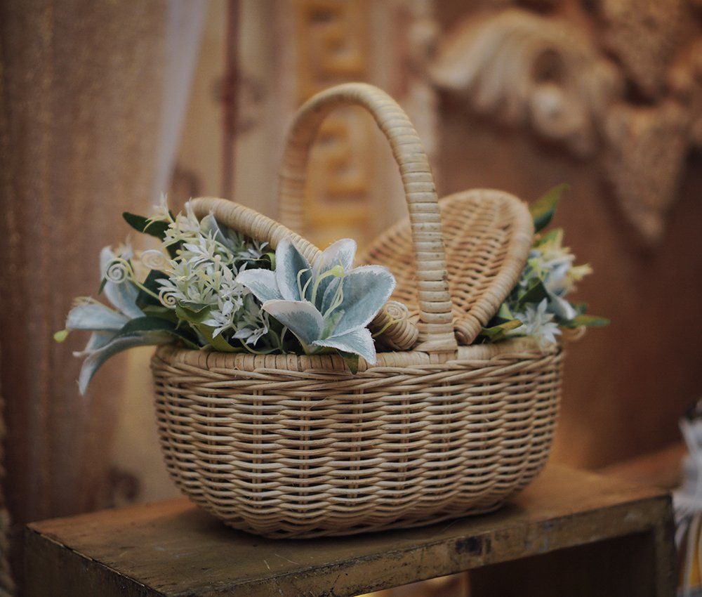 flower in a basket