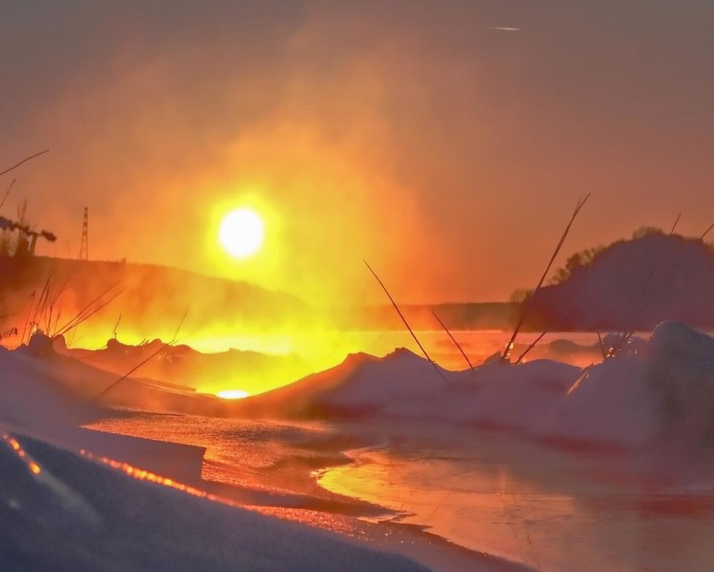 морозный вечер