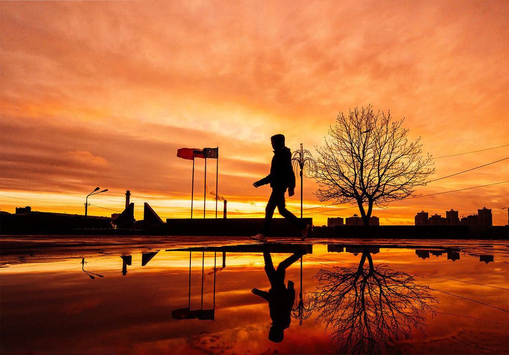 Утро в городе