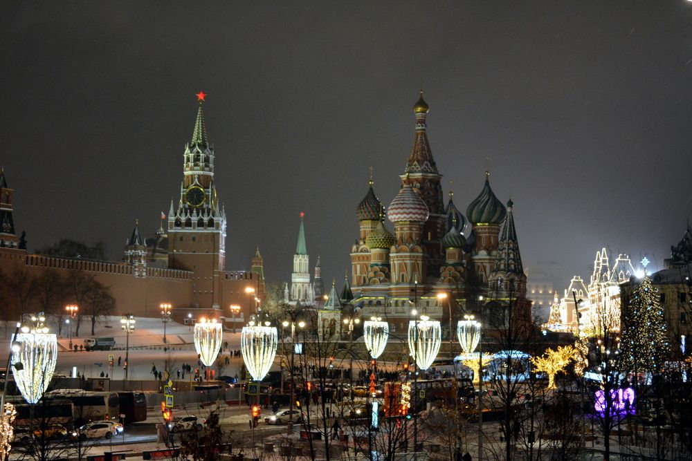 Предновогодняя Москва. Васильевский спуск