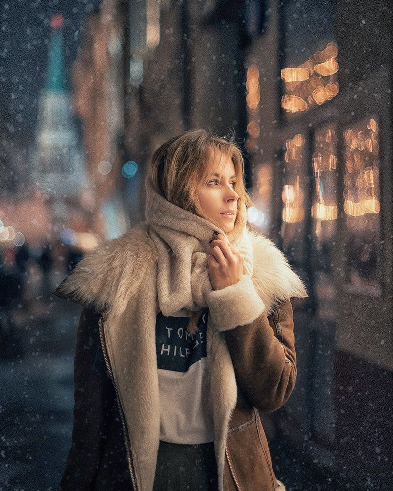 Город накануне праздников