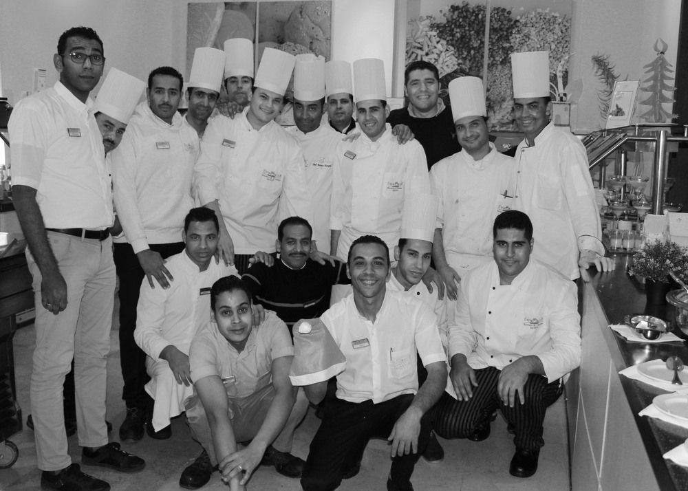 At  the kitchen