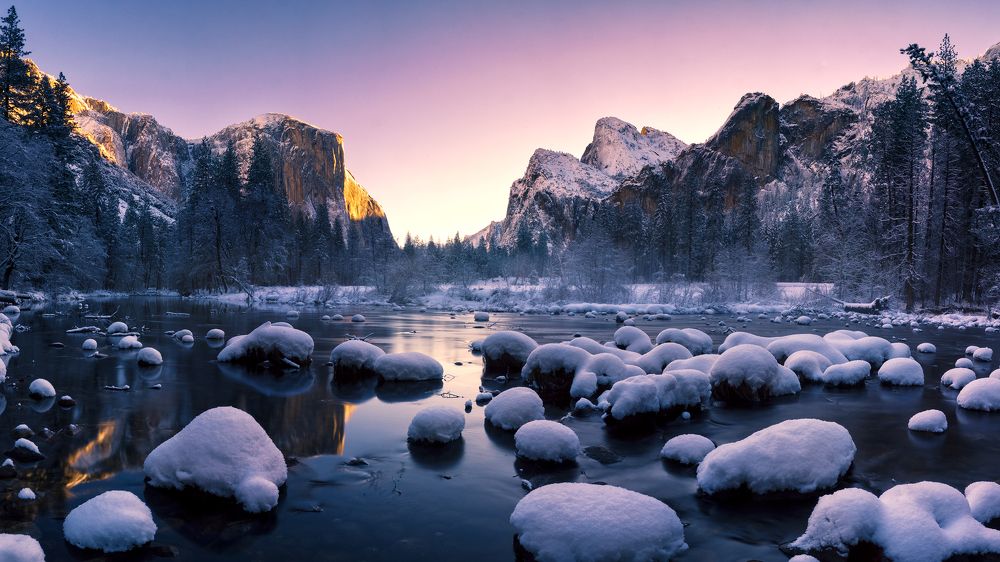 Winter Morning in Yosemite