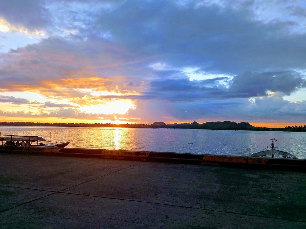 Coastal sunset