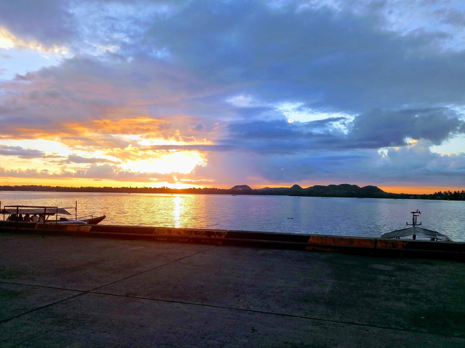 Coastal sunset