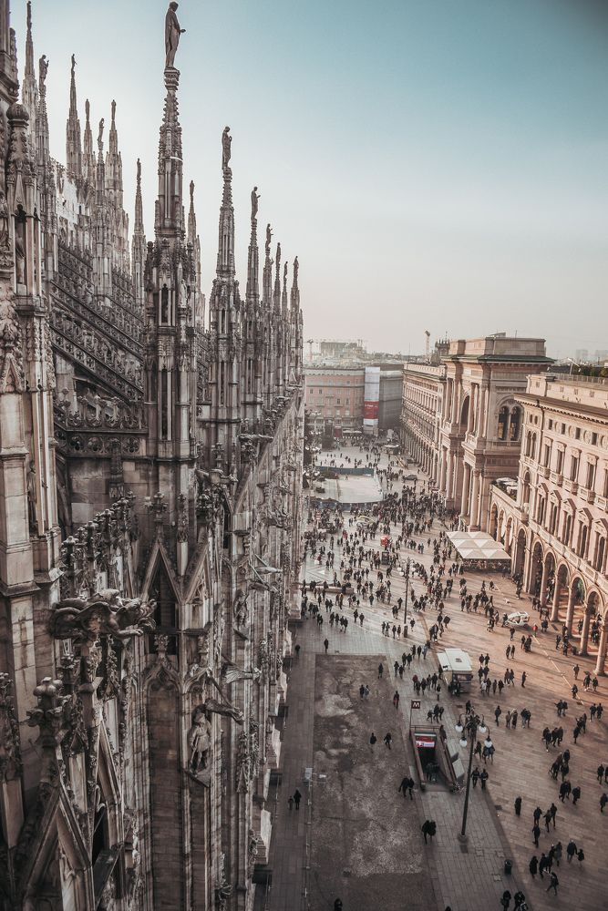Milano from the top of Duomo