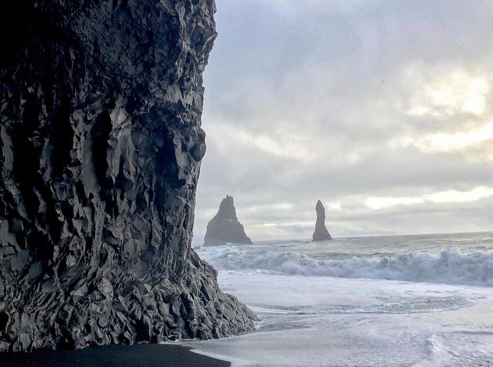 Reynisfjara and Atlantic Ocean