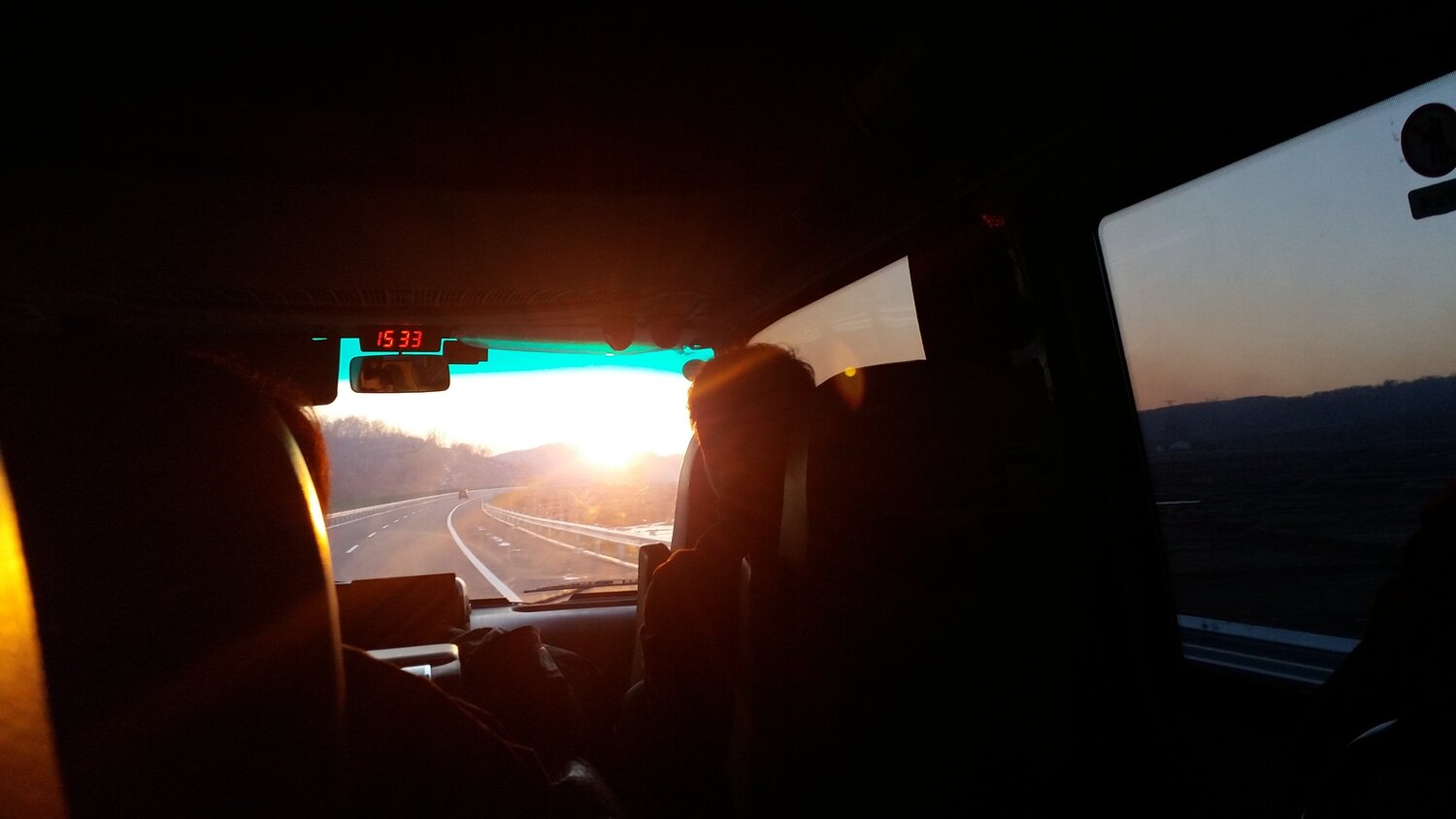 Sun down along my journey ahead