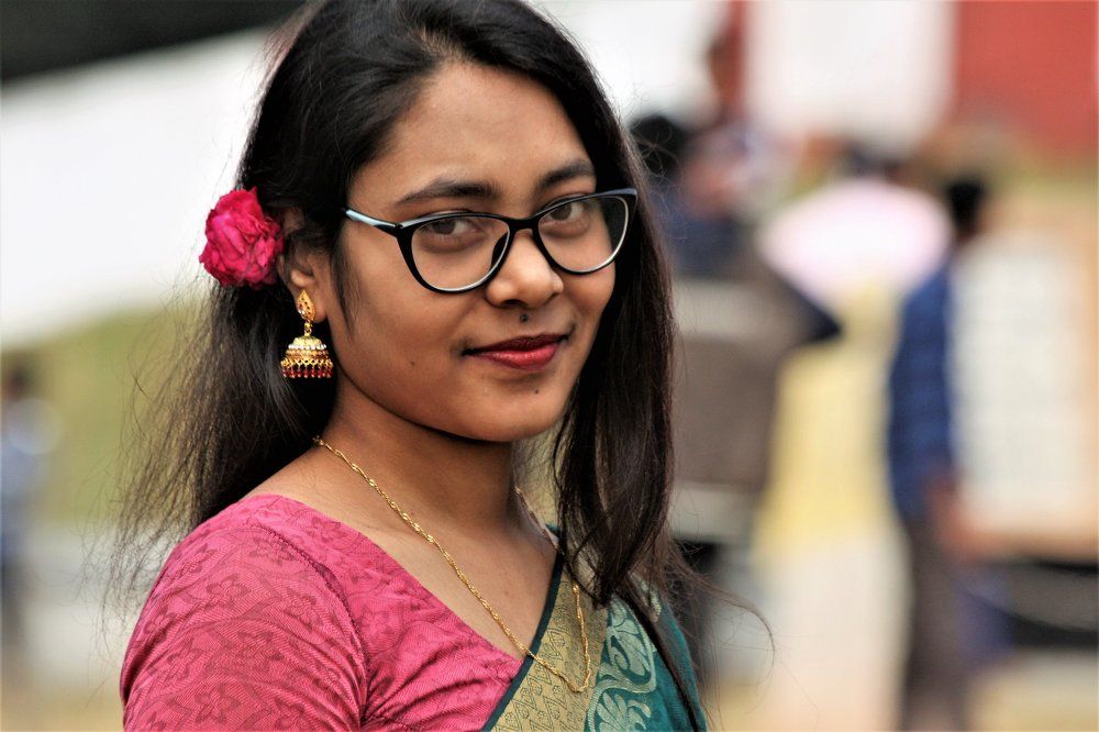 Girl on Victory Day of Bangladesh
