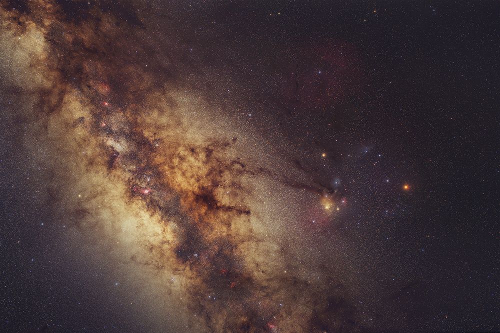 Цент Млечного пути и планета Марс