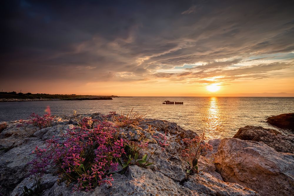 Sunrise at the Black sea.