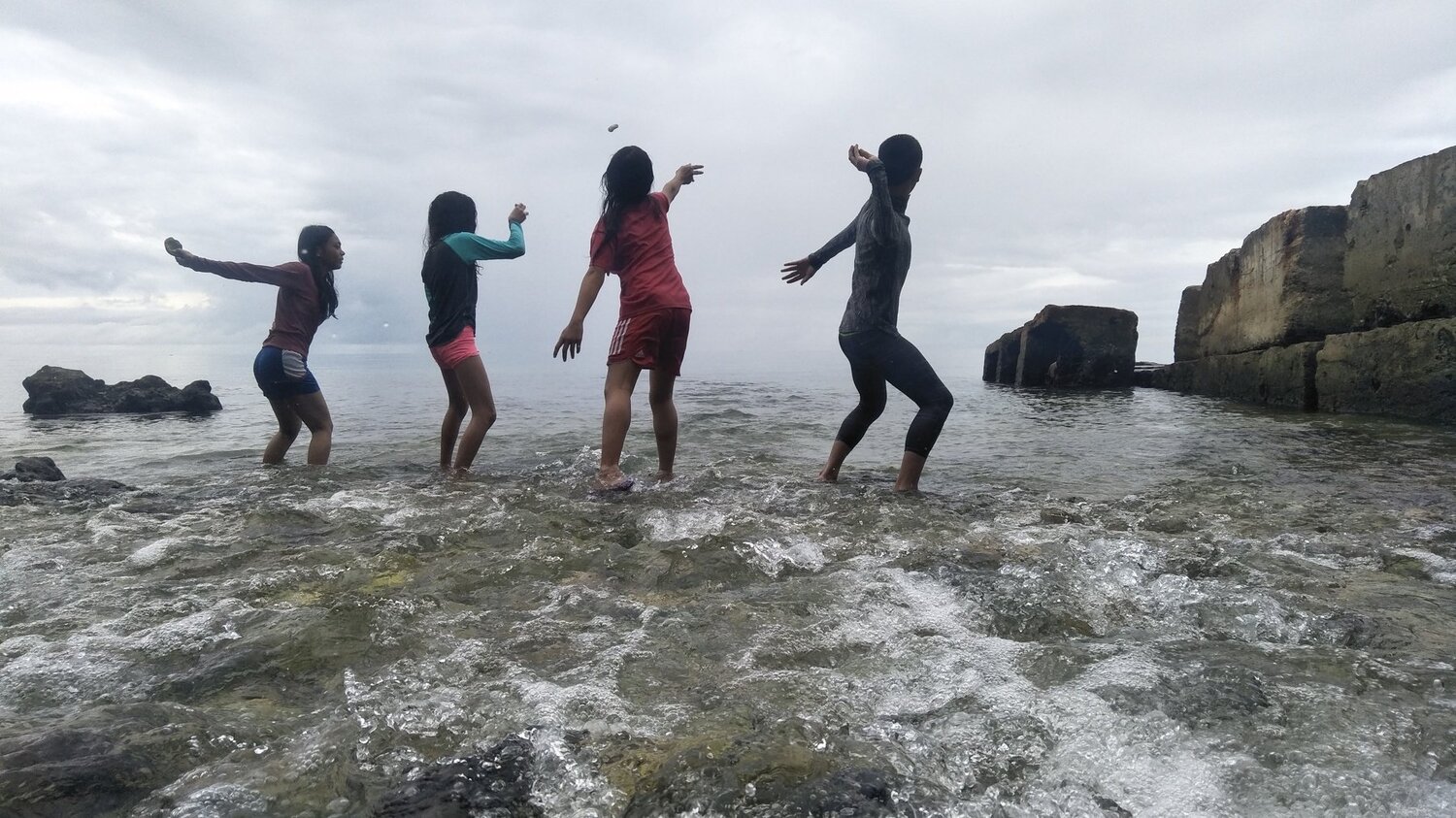 throwing stones