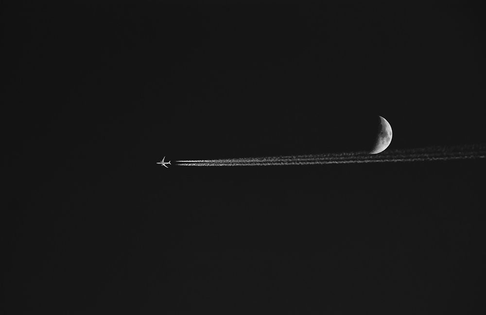 Before, cross the moon