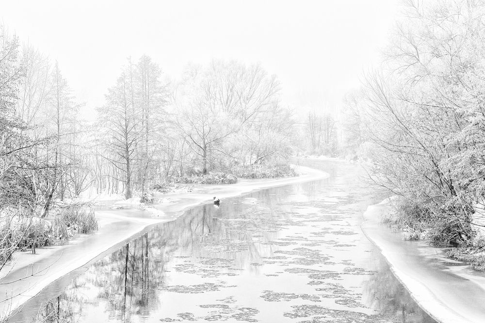 Шуга на реке