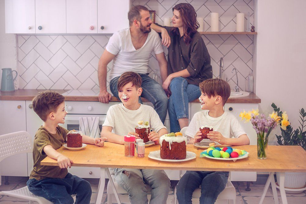 Пасха в многодетной семье