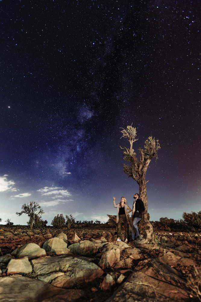 Together under the milky way