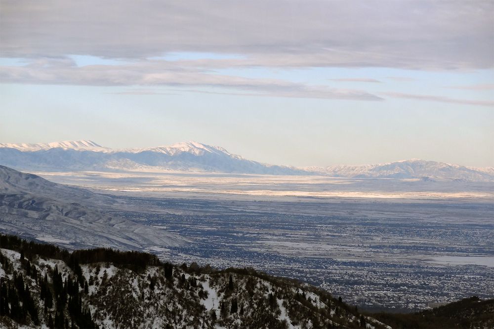 Вид на город Алматы