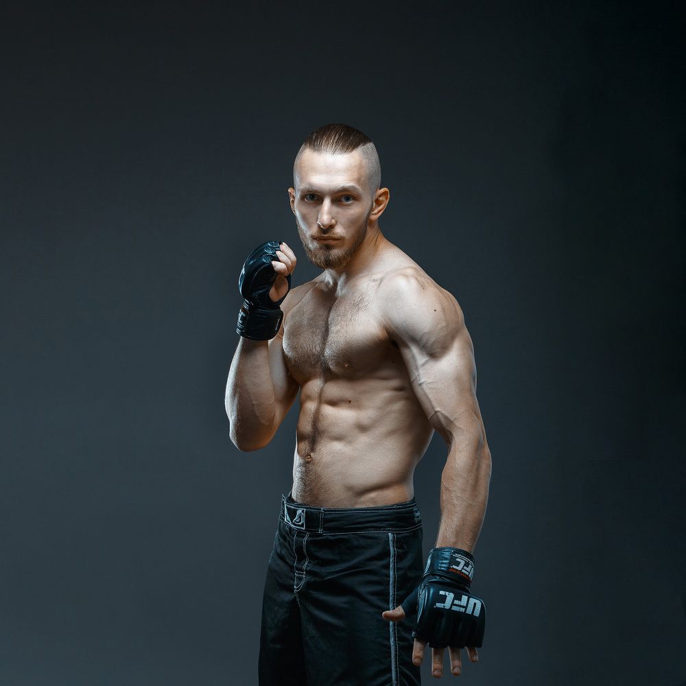 портрет кикбоксера
