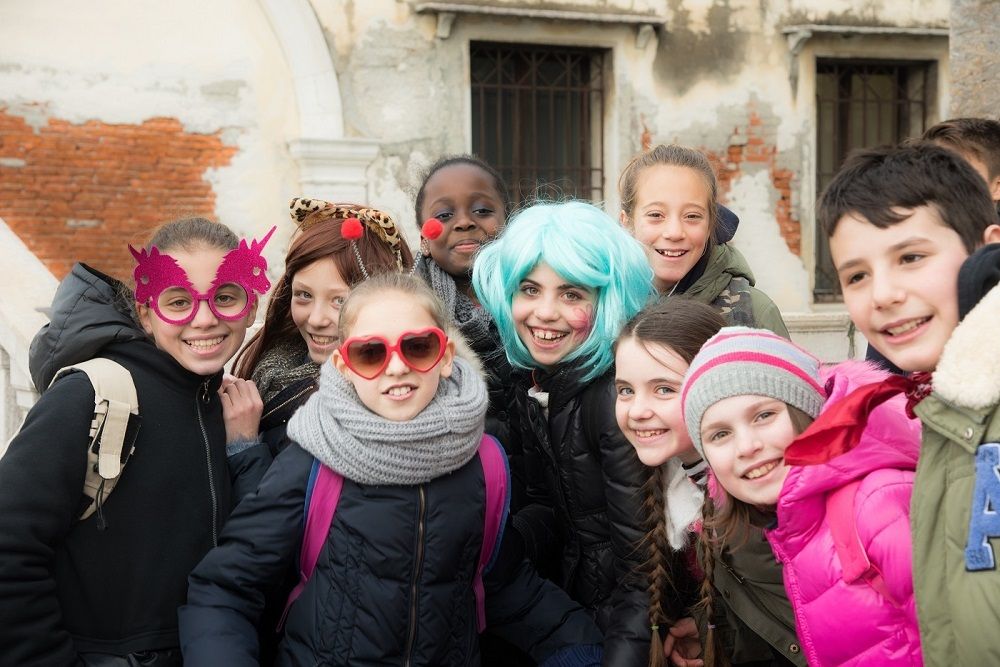 Venice kids in carnaval