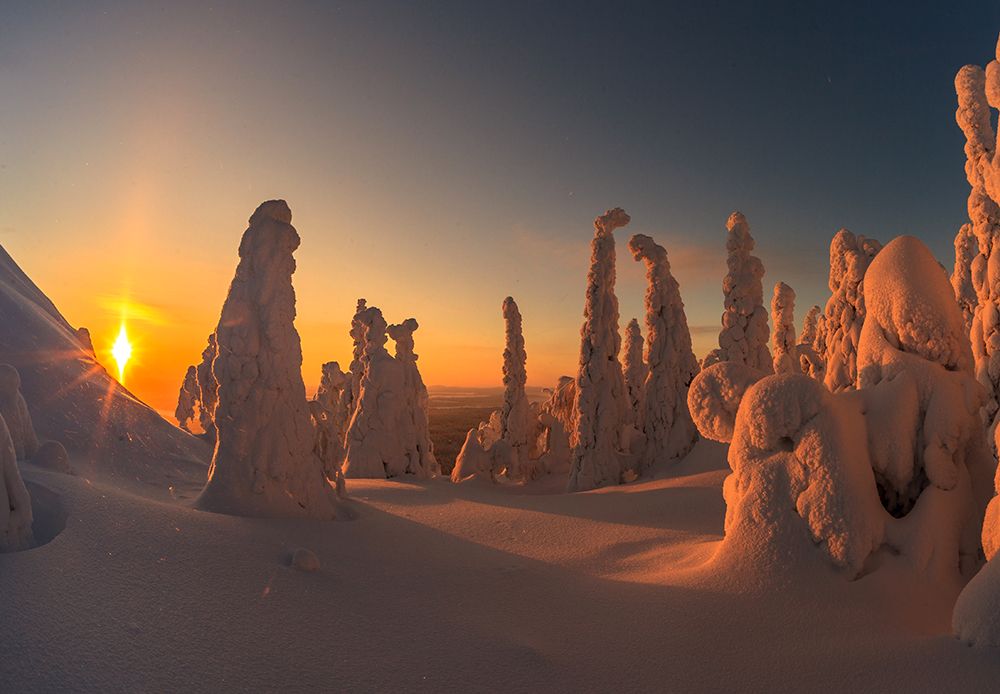 Зимнее солнце Лапландии