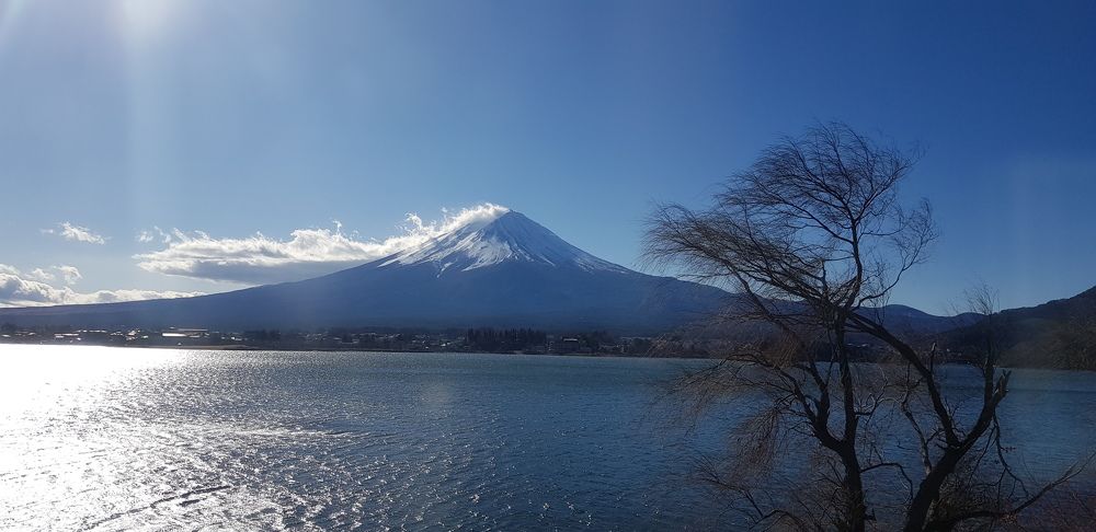 The Beauty of Mt. Fuji from a Moving Bus