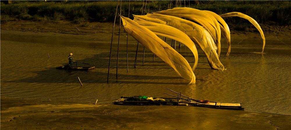 The fishman and his nets