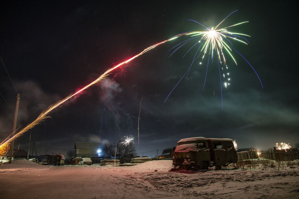 Новогодняя ночь в Сибири