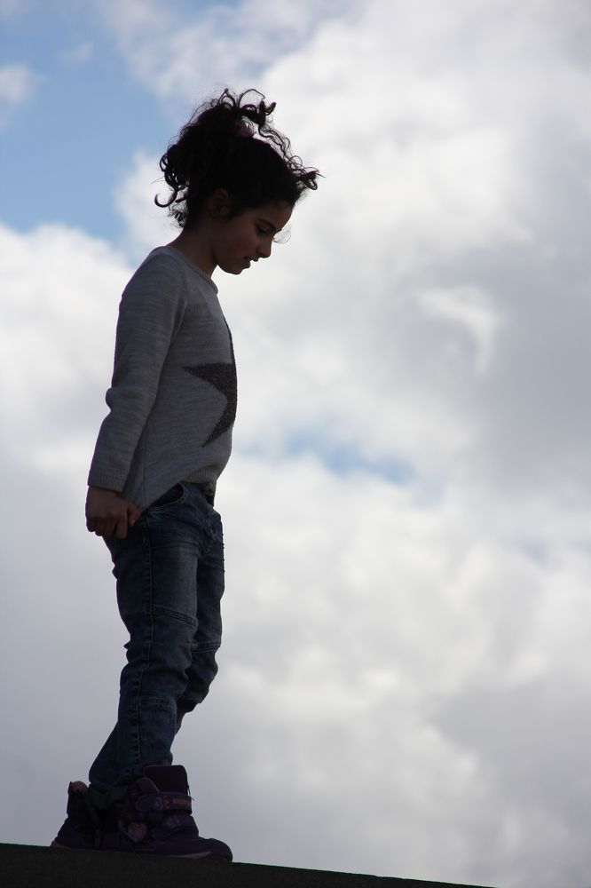 Preparation to a jump