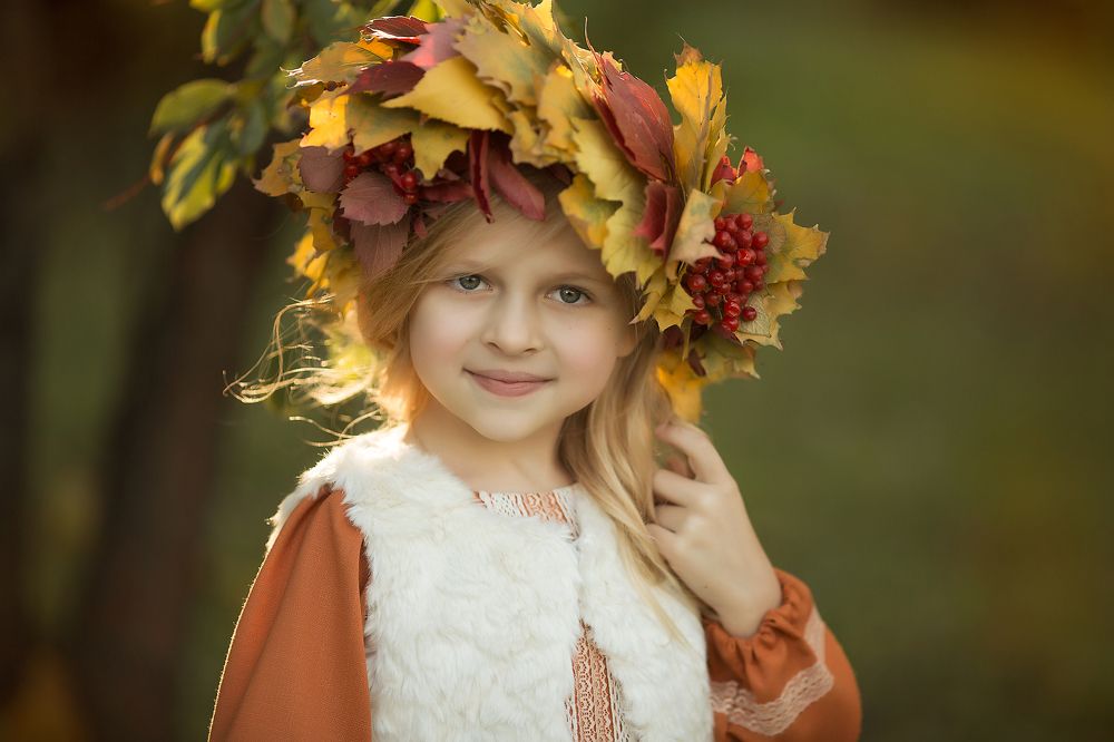 Девушка осень