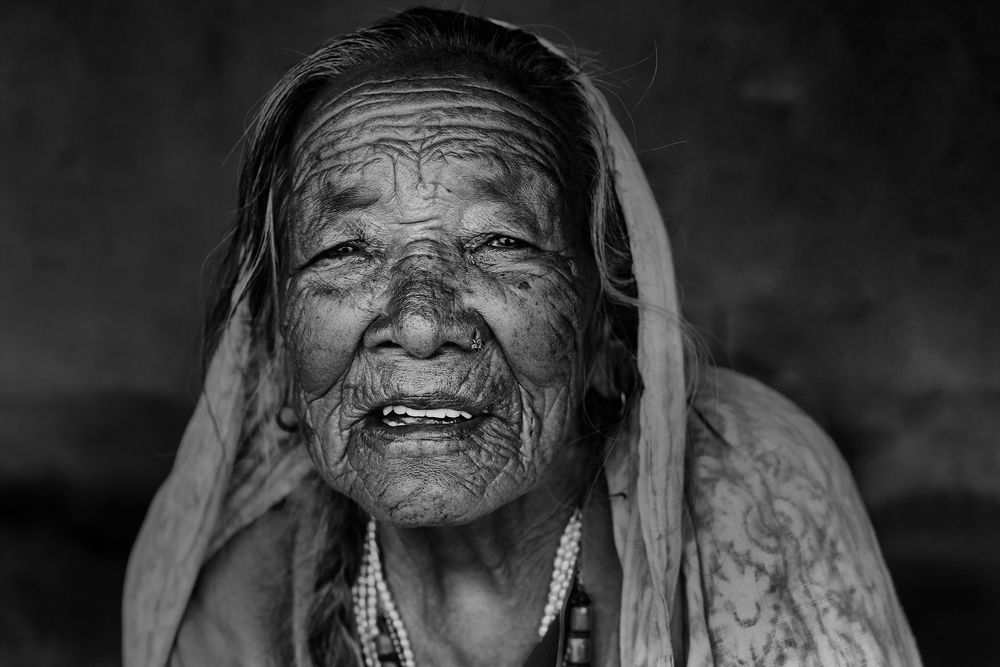 nepali old smile