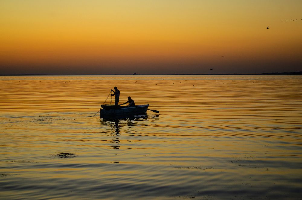 Рыбалка на закате