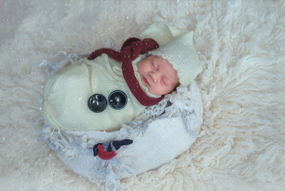 Новогодний снеговик.