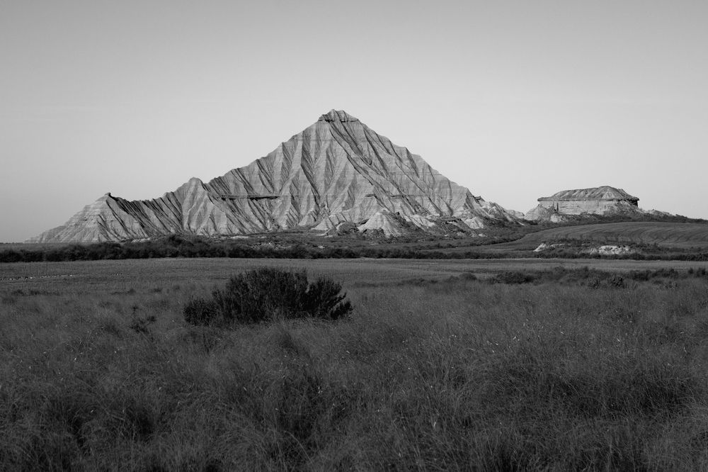 Bardenas in black and white