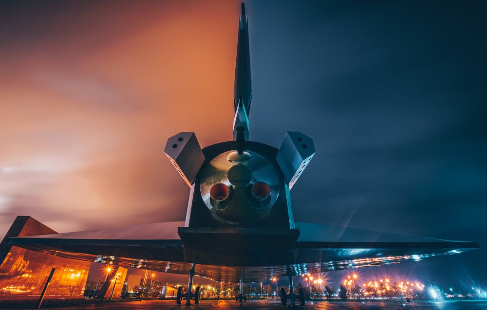 Макет "Бурана" в музее космоса в Астане