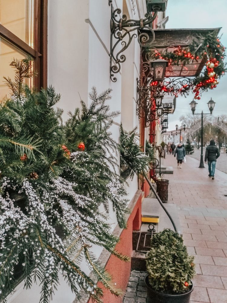 Belarus . Grodno .Centre . Xmas