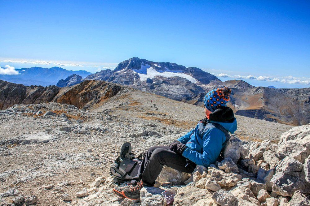 на   вершине