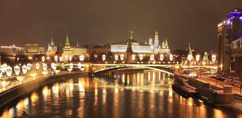 Москва ночная - праздничная
