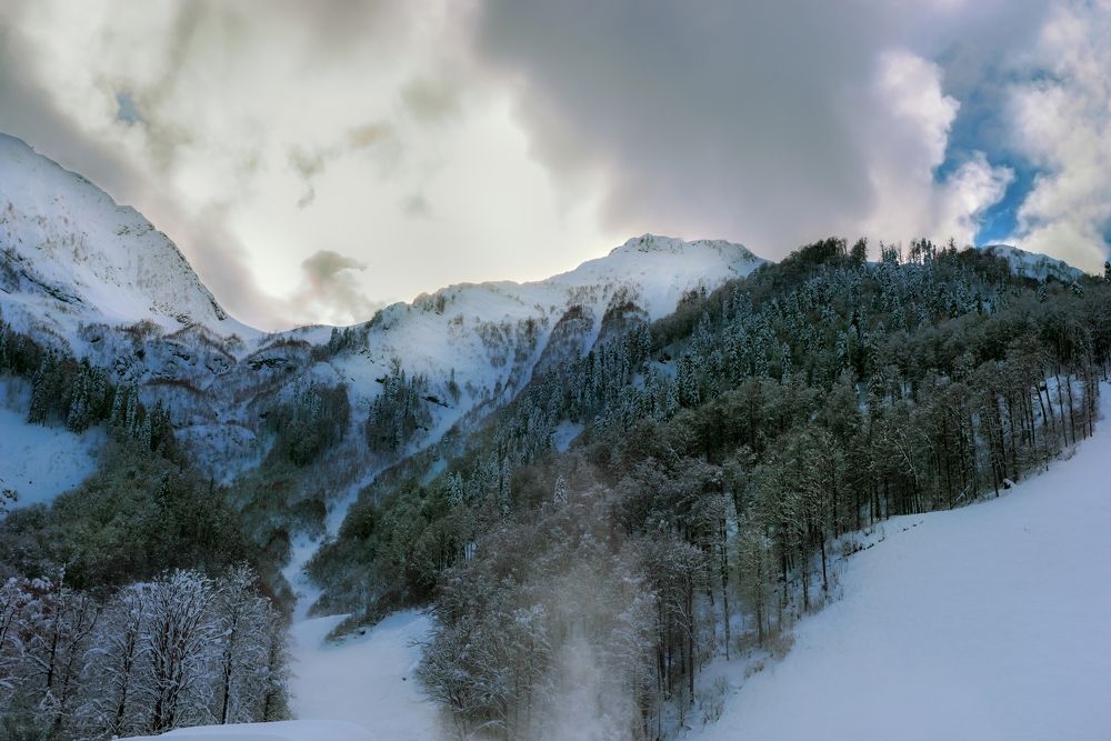 Illuminated through the clouds